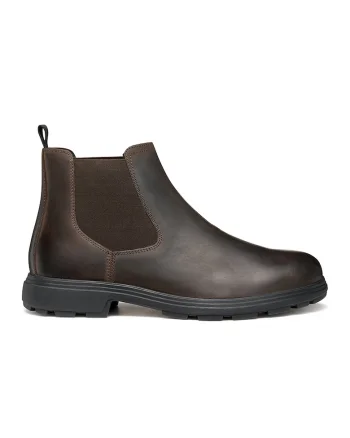 Ghete Chelsea de piele, Maro inchis