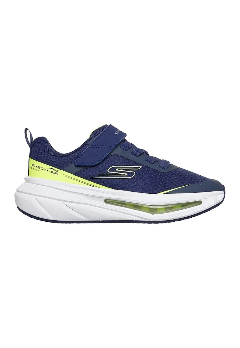 Pantofi sport Skech-Air 5.0 de plasa cu velcro, Galben/Albastru inchis