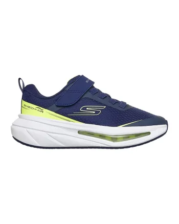 Pantofi sport Skech-Air 5.0 de plasa cu velcro, Galben/Albastru inchis
