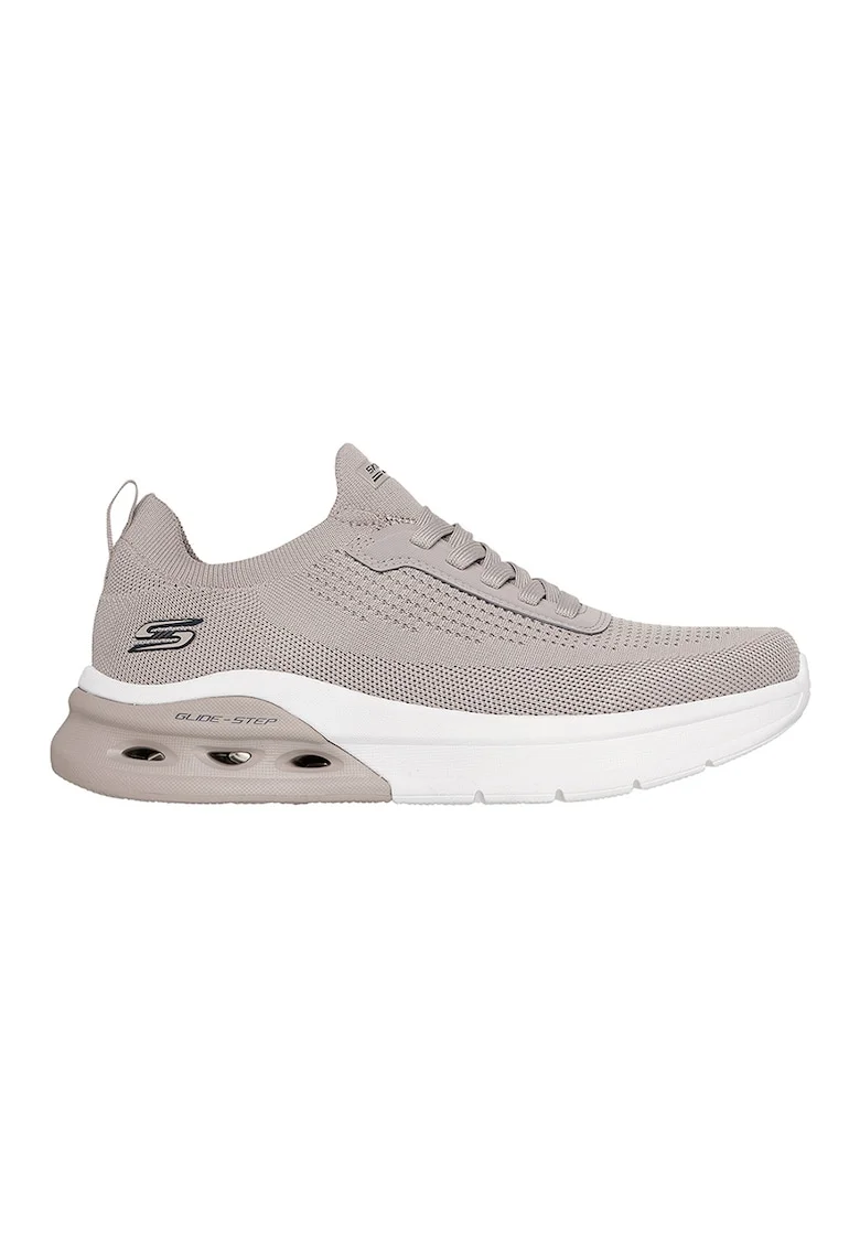 Pantofi sport din material textil Bobs Arc Waves 2.0, Maro taupe deschis/Alb murdar