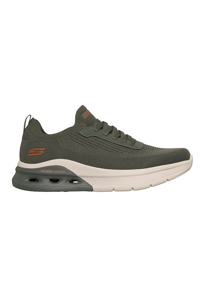 Pantofi sport din material textil Bobs Arc Waves 2.0, Portocaliu mandarina/Verde aquamarin/Bej deschis