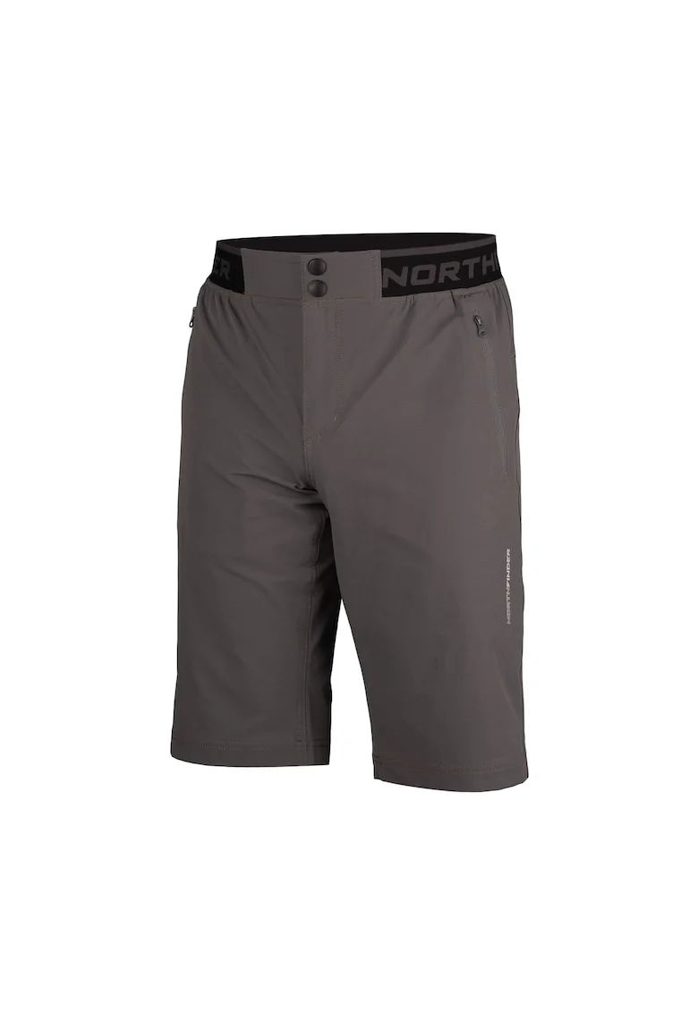 Pantaloni scurti cu talie elastica pentru barbati Roberto, Gri inchis