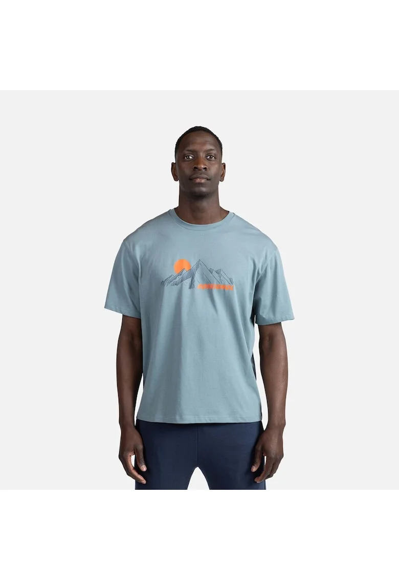 Tricou  Waterfall Tee din bumbac organic, Albastru deschis
