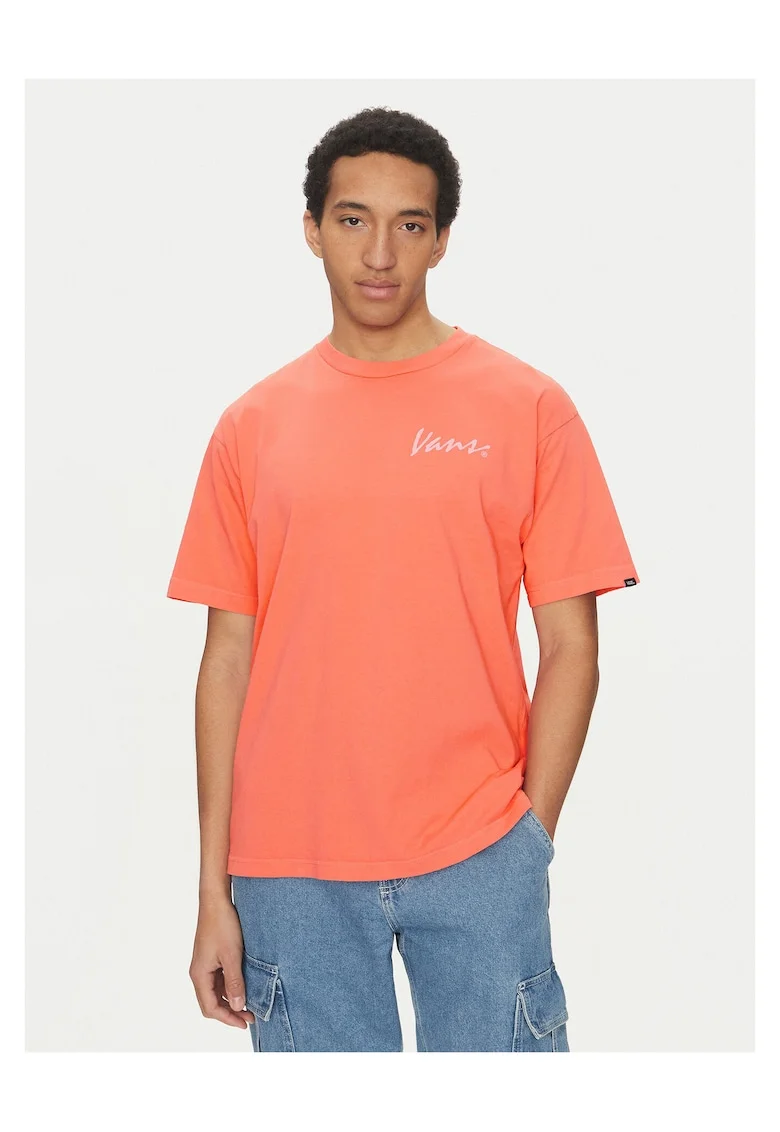 Tricou barbati  portocaliu, bumbac