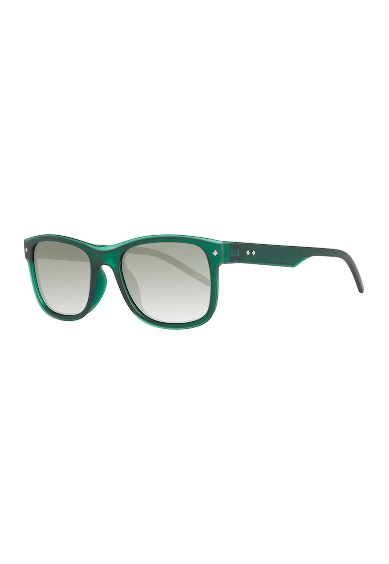 Ochelari de soare patrati cu lentile polarizate, Verde inchis
