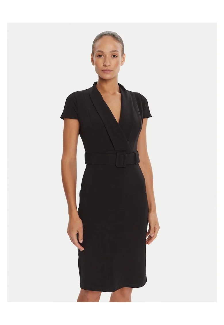 Rochie de cocktail,  negru, fabrica de calitate,