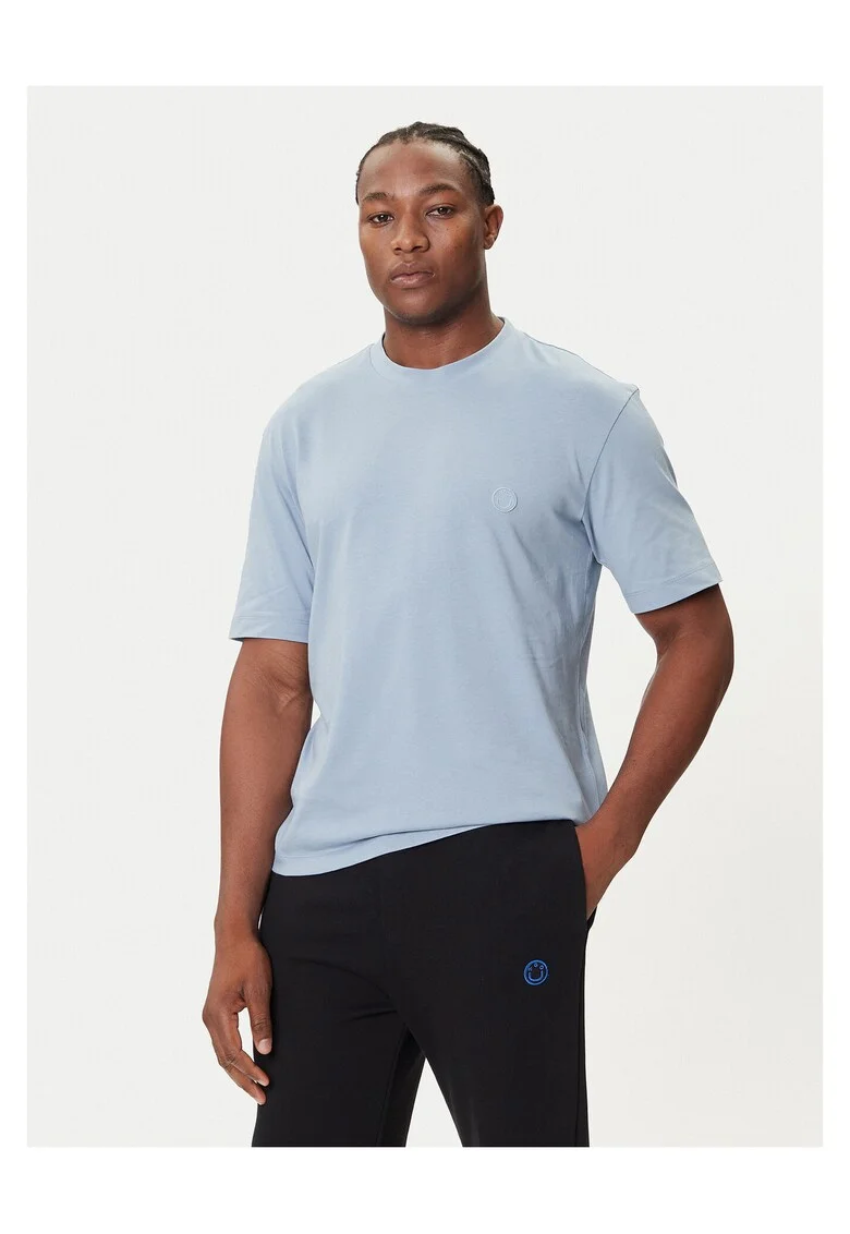 Tricou barbat  albastru deschis, bumbac,