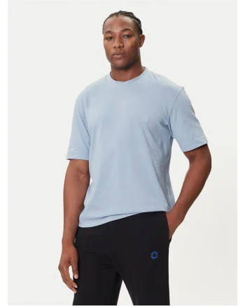 Tricou barbat  albastru deschis, bumbac,