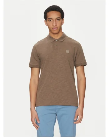 Tricou polo barbati  maro, bumbac