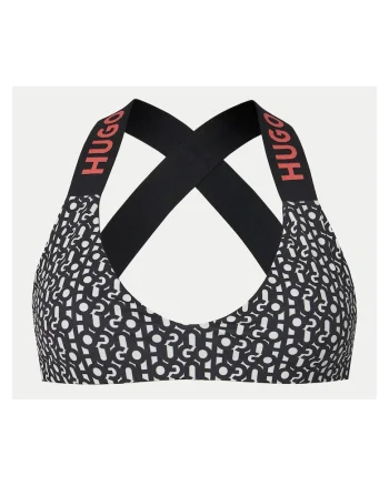 Top de baie dama,  negru/alb