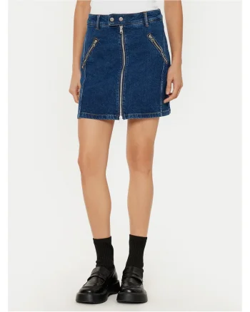 Fusta denim,  albastru