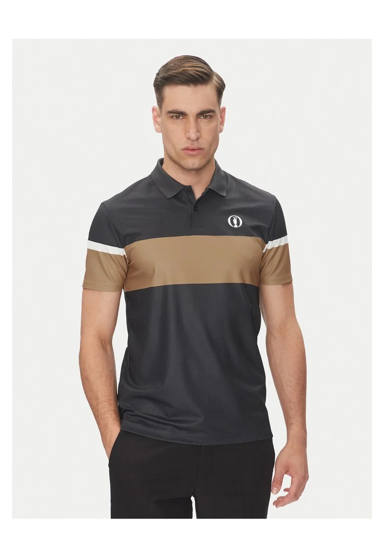 Tricou barbati  negru/maro, bumbac