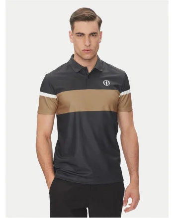 Tricou barbati  negru/maro, bumbac