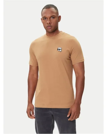Tricou barbati  bej, bumbac