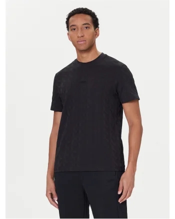 Tricou barbat,  negru, material bumbac