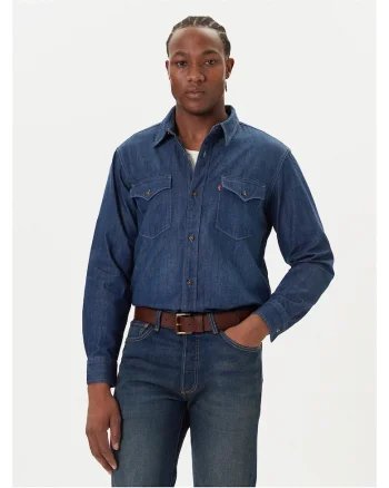 Camasa barbati,  bleumarin, denim