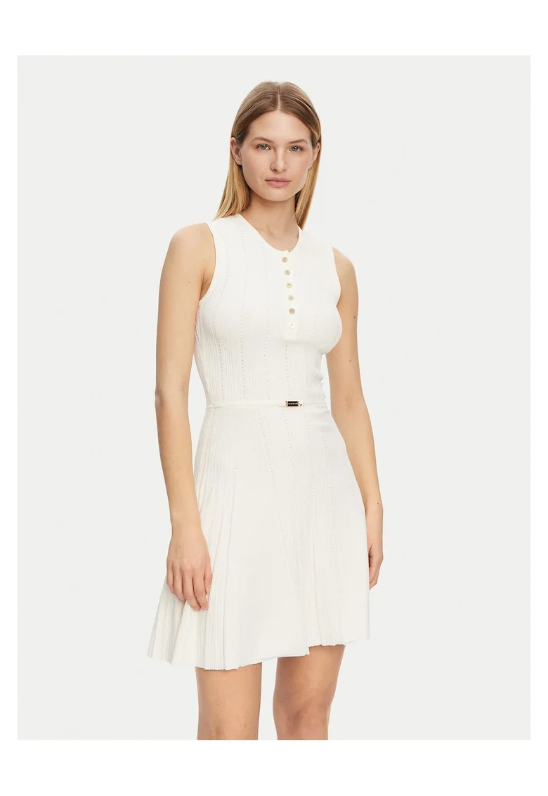 Rochie,  tricotata, ecru