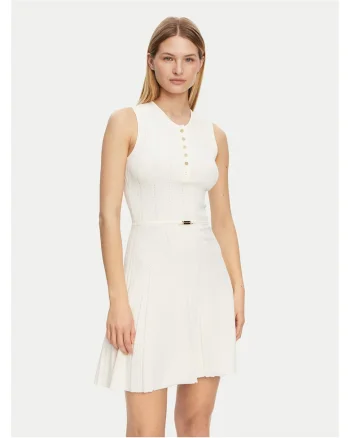 Rochie,  tricotata, ecru