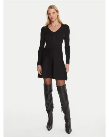 Rochie,  tricotata, neagra, femei