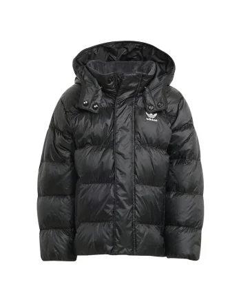 Geaca de puf unisex pentru copii  negru