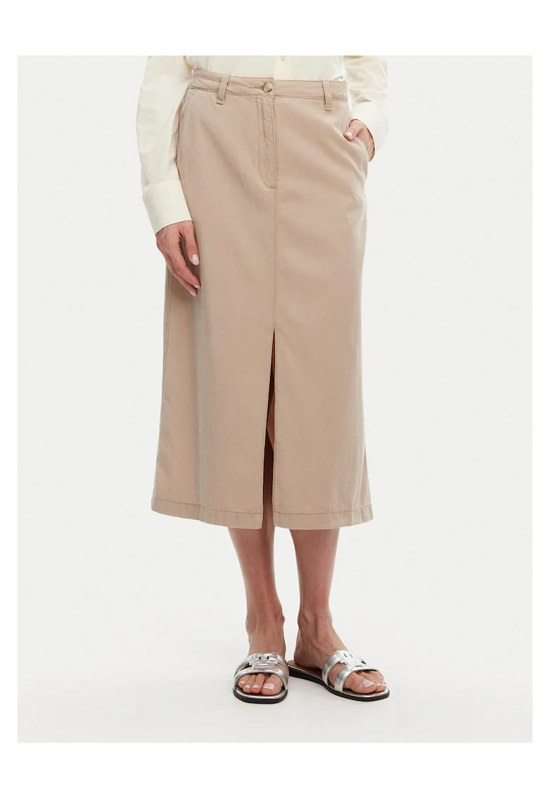 Fusta midi,  bej,