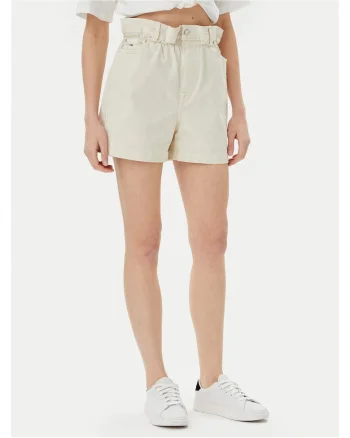 Blugi scurti pentru dama,  bej, denim