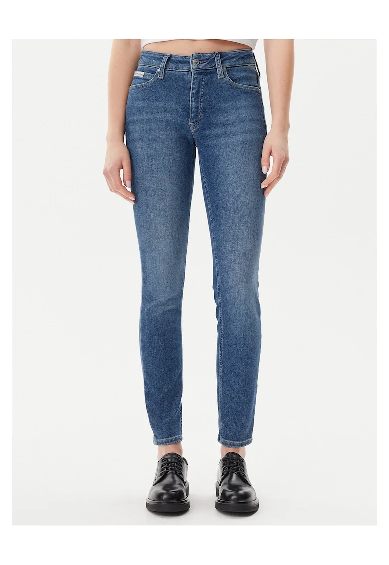 Blugi dama  albastru inchis, denim