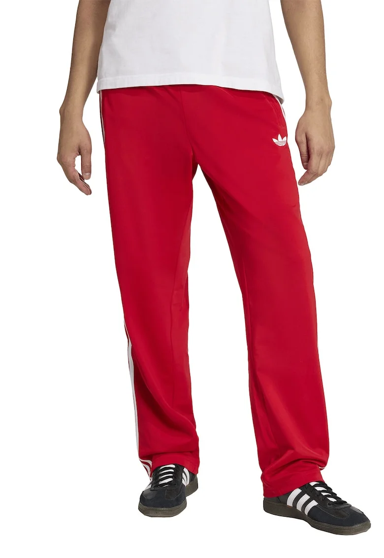 Pantaloni de trening cu talie elastica Firebird, Rosu/Alb