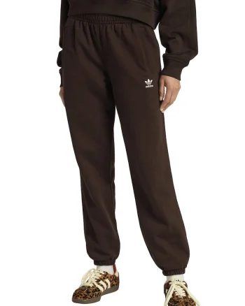 Pantaloni de trening relaxed fit cu buzunare laterale Essentials, Maro inchis