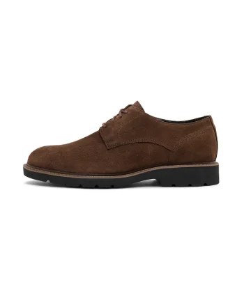 Pantofi derby de piele Harry, Maro inchis/Maro