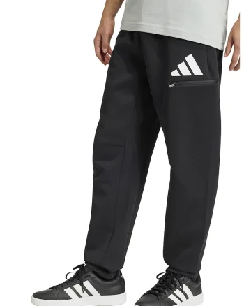 Pantaloni de trening cu logo, Negru