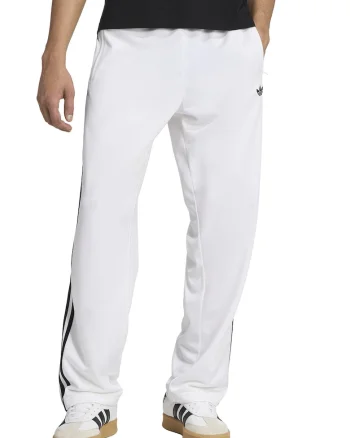 Pantaloni de trening cu talie elastica Firebird, Negru/Alb optic
