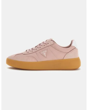 Pantofi sport low-cut cu logo, Roz prafuit