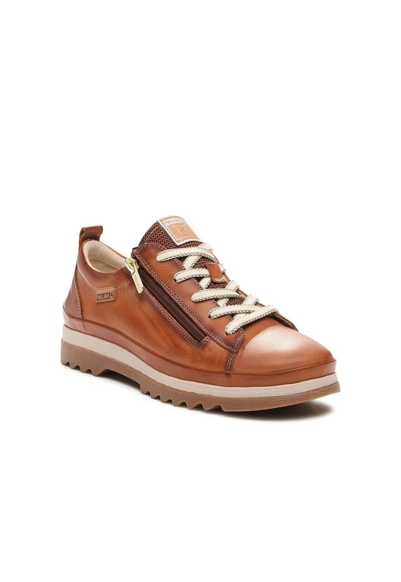 Pantofi sport dama,  302998, Piele naturala, Maro, Maro