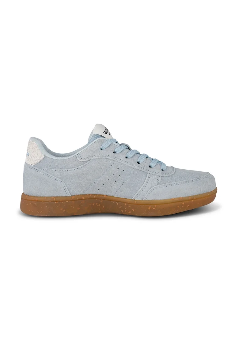 Pantofi sport de piele intoarsa, Albastru glaciar