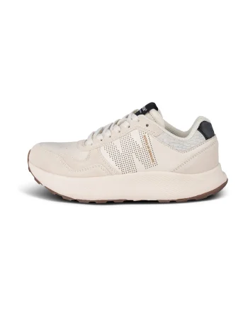Pantofi sport flatform cu sireturi, Crem