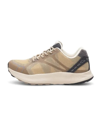 Pantofi sport textili cu logo, Maro nisip