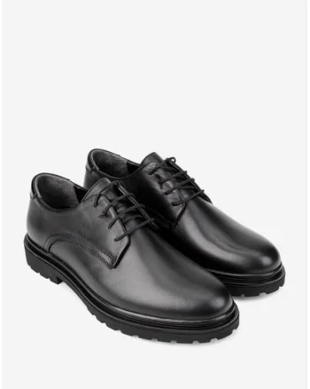 Pantofi barbati realizati din piele naturala neagra