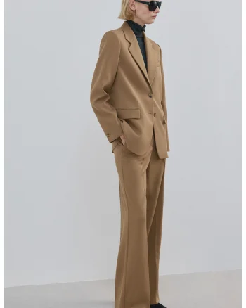 Pantaloni cu croiala ampla, Caramel