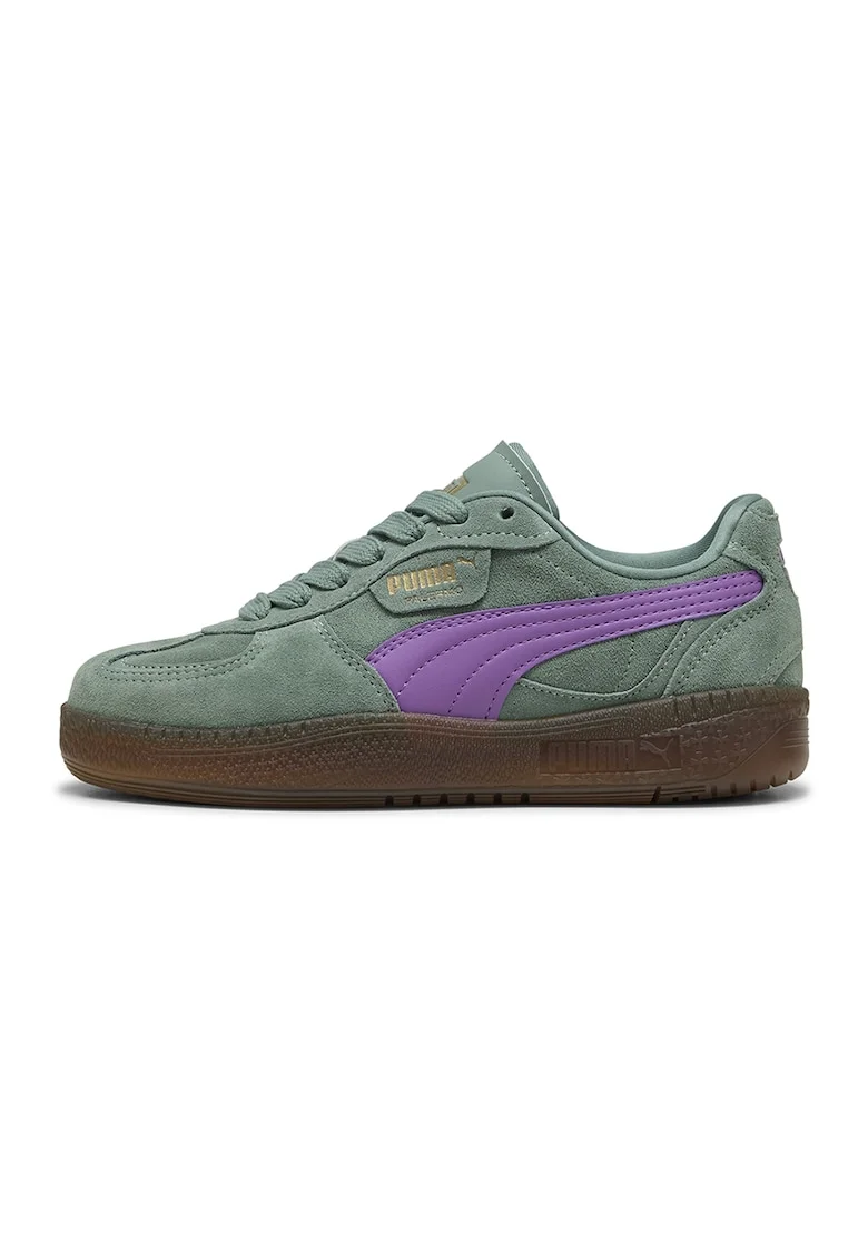Pantofi sport Palermo Moda Xtra Gum low-cut, Verde pal/Ametist
