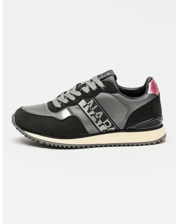 Pantofi sport low-cut cu logo Astra, Roz/Argintiu/Gri inchis