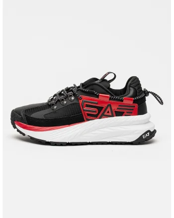 Pantofi sport low-cut cu logo, Rosu/Negru