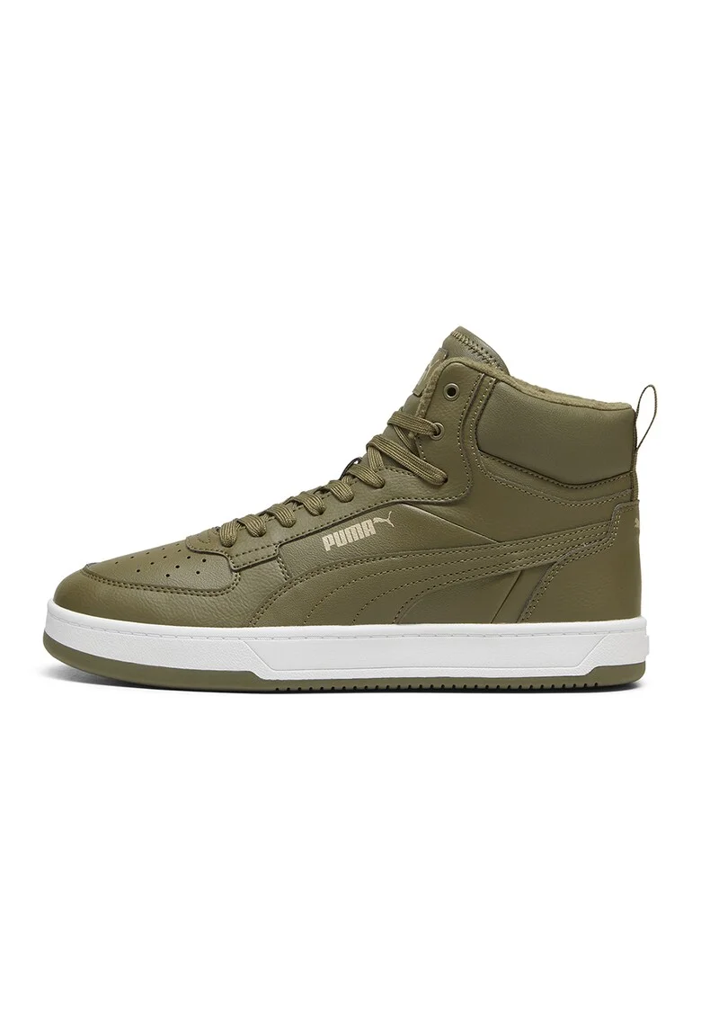 Pantofi sport mid-high de piele ecologica Caven 2.0, Verde sparanghel