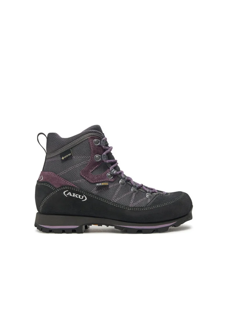 Bocanci trekking dama  304276019, Piele naturala, Gri, Gri