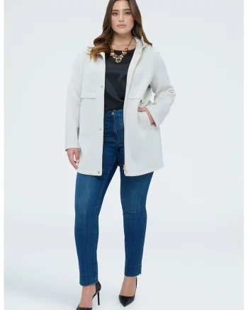 Blugi skinny cu aspect decolorat, Albastru