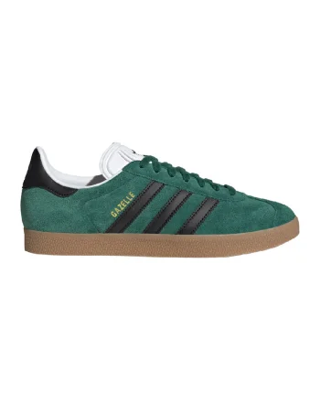 Pantofi sport din piele intoarsa Gazelle, Negru/Verde inchis