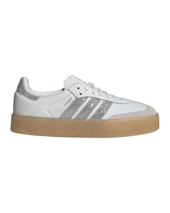 Pantofi sport cu strasuri Sambae, Gri deschis/Argintiu