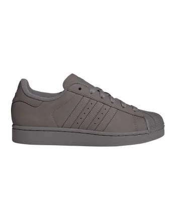 Pantofi sport din piele nabuc Superstar II, Gri inchis