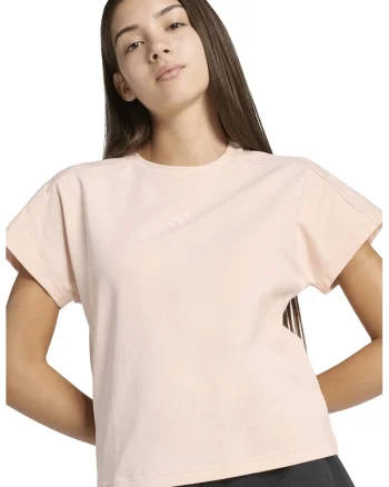 Tricou cu decolteu la baza gatului, Roz pal