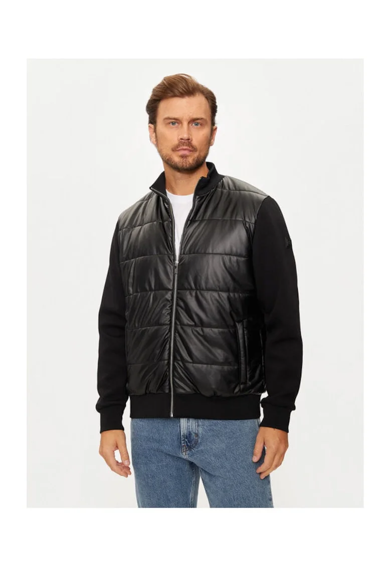 Geaca barbati,  304304996, Poliester, Negru, Negru